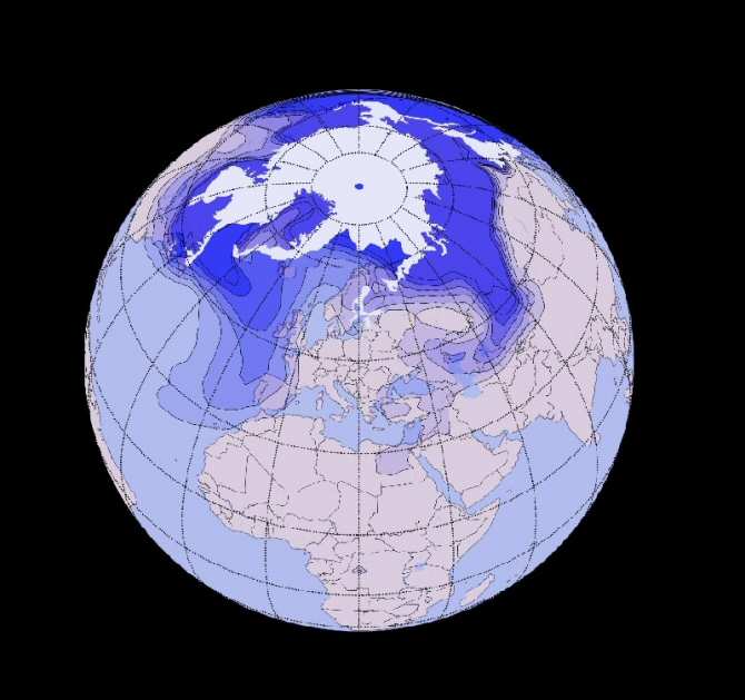 Destrucción de ozono en Europa y América del Norte por emisiones de halógenos desde el hielo ártico