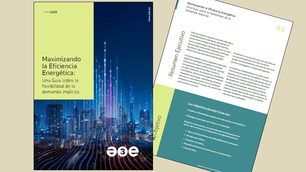 A3E – Asociación Nacional de Empresas de Eficiencia Energética lanza la »Guía de la flexibilidad de la demanda»