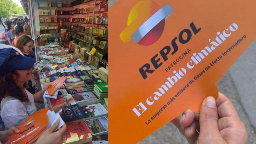 Repsol patrocina el ‘cambio climático’ en la Feria del Libro de Madrid