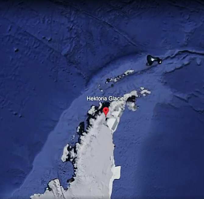 Pérdida, en solo dos meses, de la mitad de la masa de un glaciar antártico