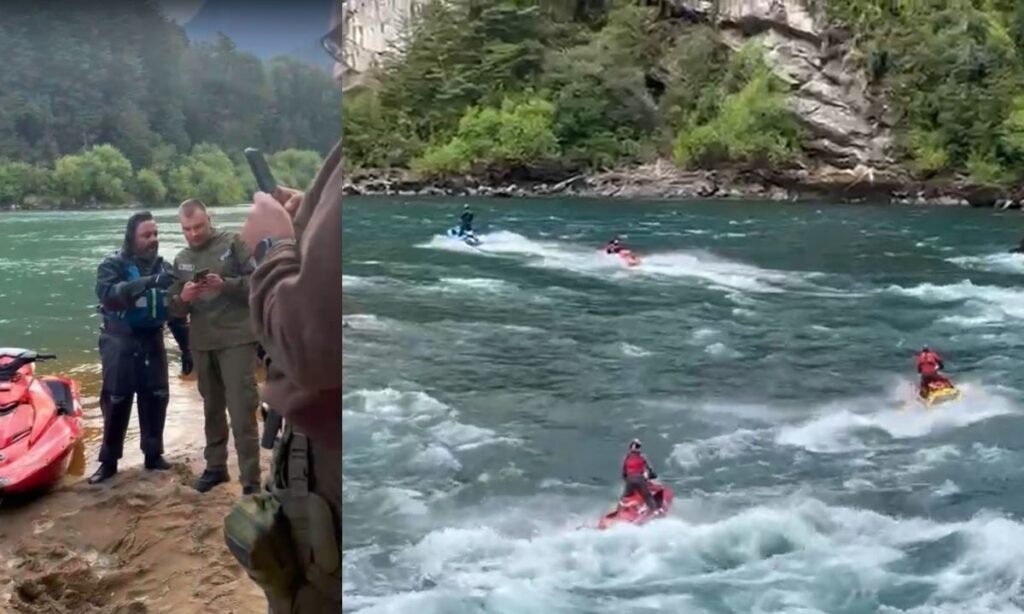 Fiscalizan uso de motos acuáticas en el río Futaleufú