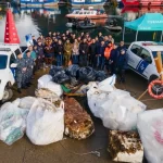 Mes del Mar finalizó con una jornada de limpieza de riberas en el marco del Plan Simpson