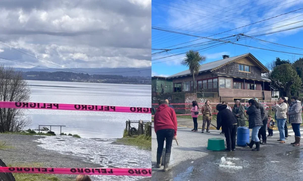 Vecinos denuncian vertimiento de aguas servidas en lago Puyehue